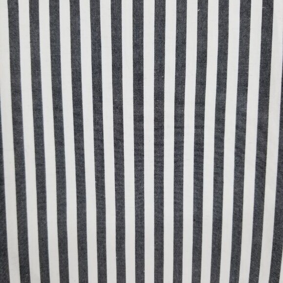 COS Button Down Oversized Long-Sleeve Striped Shirt w/ ruffle Sz.12 - Cotton - Picture 7 of 12